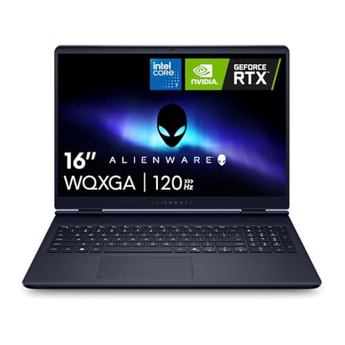 Image of Alienware 16 Aurora AC16250-16" Laptop, WQXGA 16:10 Display, Intel Core 7-240H Series 2, 16GB DDR5 RAM, 1TB SSD, NVIDIA GeForce RTX 5060 8GB GDDR7, Windows 11 Home, Onsite Service