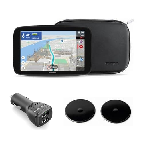 Image of TomTom Campervan and Caravan Sat Nav GO Camper Max 2nd Premium Pack (7" screen with camper&caravan POIs, updates via Wi-Fi, TomTom Traffic, saving vehicle profiles, world maps, premium accessories)