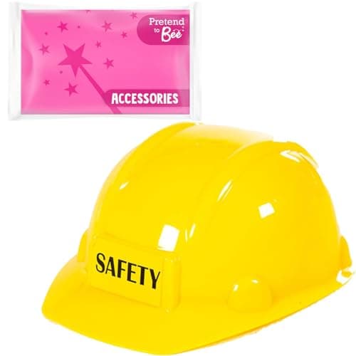 Image of PRETEND TO BEE Childrens Safety Builder Construction Helmet, Yellow, 3+ Years