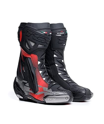 Image of TCX Men's Rt-Race Pro Air Motorcycle Boot, Black Red White, 13 UK