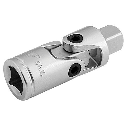 Image of Draper 16794 Square Drive Satin Chrome Universal Joint 3/8" Length, Blue