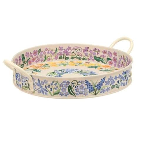 Image of Emma Bridgewater Wild Flowes Large Handled Tray 390 (d) x 60mm