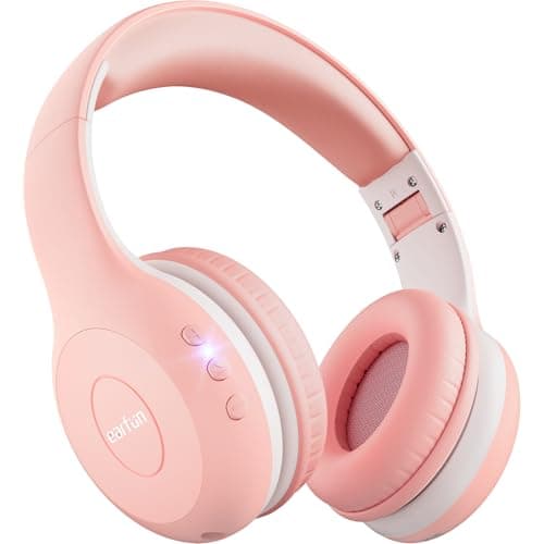 Image of EarFun Kids Headphones Wireless, Bluetooth 5.4 Headphone for Child with Mic, 85/94dB Volume Limited Foldable Over Ear, Hi-Fi Stereo Sound, 40H Playtime, Gifts for Girl, Tablet/Phone/PC, School/Travel
