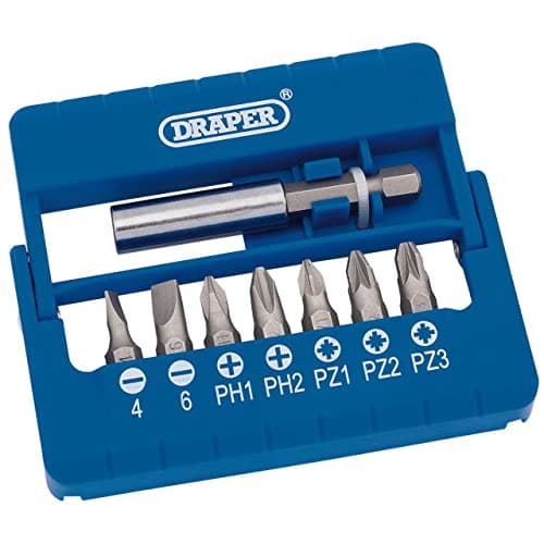 Image of Draper 82391 Screwdriver Bit and Magnetic Holder 8 Piece Set