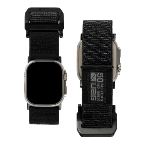 Image of URBAN ARMOR GEAR UAG Compatible with Apple Watch Band 49/46/45/44mm iWatch Series Ultra 3/Ultra 2/Ultra/4-11/SE3/SE2/SE Active Sport Adjustable Replacement Strap, Graphite/Black