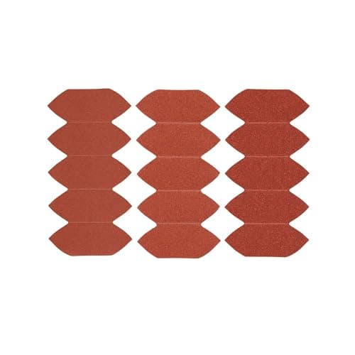 Image of Stanley STA32477-XJ Quick Fit Sanding Sheet Fingers for Black+Decker Mouse, Assorted Grit, Pack of 15