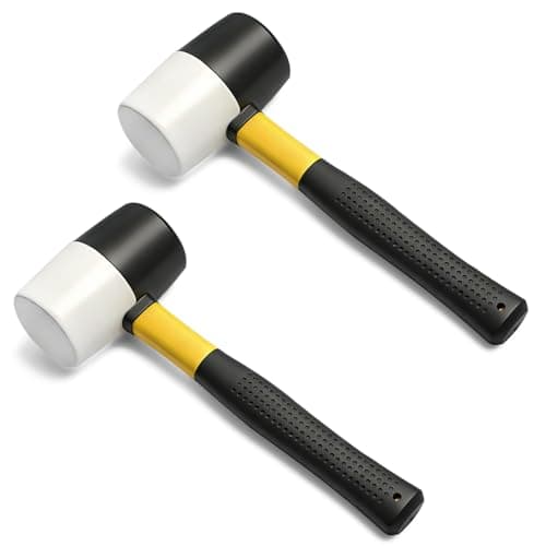 Image of Rubber Mallet Rubber Hammer 12oz, 2Pcs