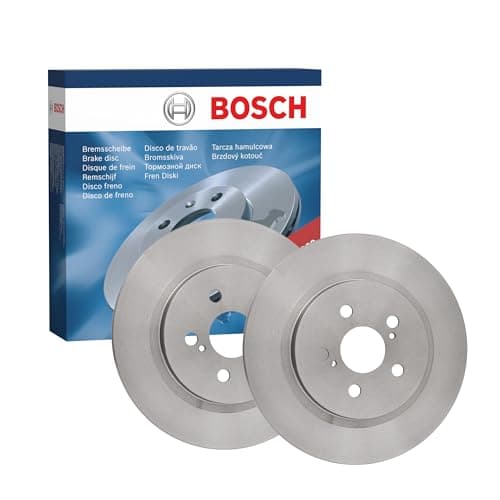Image of Bosch BD2456 Brake Disc Set - 279 mm Solid Discs - Rear Axle - ECE-R90 Certified - Reliable Braking, Stable Performance, Corrosion Protection - 1 Set of 2 Discs