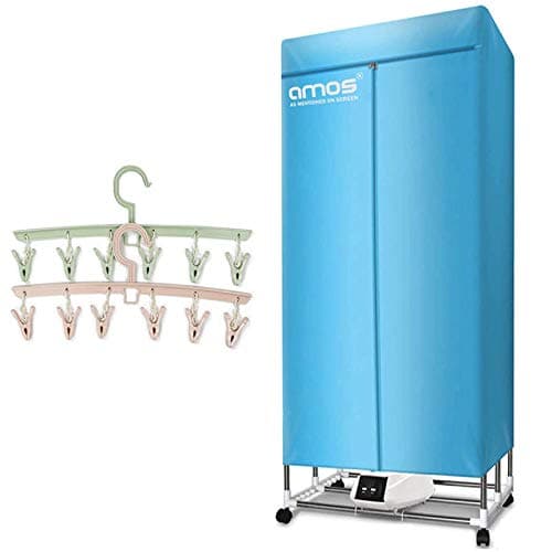Image of AMOS Eezy-Dry PRO Electric Clothes Dryer Extra Tall 1300W Large Capacity 15kg 25 Items Energy-Efficient Indoor Wet Laundry Warm Air Drying Wardrobe