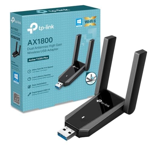 Image of TP-Link Archer TX30U Plus AX1800 USB 3.0 WiFi Dongle, Dual Band USB WiFi Adapter for PC with 2 Adjustable Antennas, MU-MIMO and OFDMA, WPA3 Encryption Security, Plug and Play, Windows 11/10
