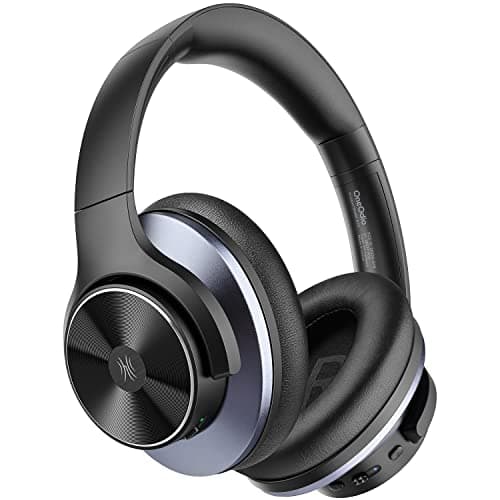 Image of OneOdio A10 Hybrid Active Noise Cancelling Headphones [62 Hrs Playtime] Wireless Bluetooth Over Ear Headphones with Hi-Res Audio, Transparency Mode, Deep Bass, CVC 8.0, for Travel PC Home Office