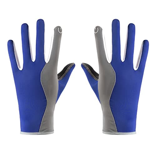 Image of TINAYAUE Summer thin Driving Gloves for Men Women Cool Breathable Lightweight Anti UV 5 Fingers Cycling Gloves Non Slip Shockproof Touch Screen Glove for Hiking Fishing Bike Motorcycle