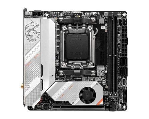 Image of desktop motherboard ﻿Fit For MSI MPG B650I EDGE WIFI AMD B650 Mini-ITX Motherboard Socket AM5 DDR5 128GB 2x M.2 Support Ryzen 9 7950X 7 8700G Cpu