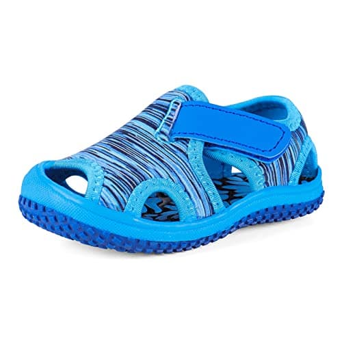 Image of Cheerful Mario Kids Boys Girls Sport Sandals Toddlers Beach Shoes Water Shoes Breathable Anti slip Blue 7 UK Child