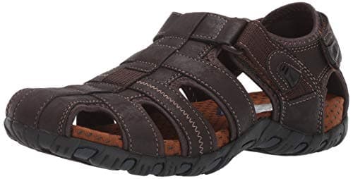 Image of Nunn Bush Men's Rio Bravo Fisherman Closed Toe Outdoor Sandal, Brown, 9 UK