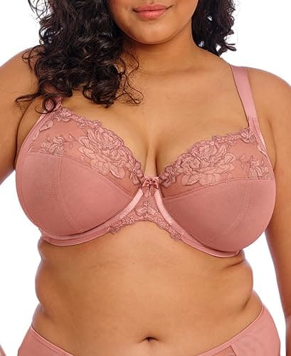 Image of Elomi Women's Teagan Underwire Plunge Bra, Ash Rose, 38FF US