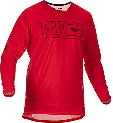 Image of Fly Kinetic Fuel Adult Jersey (Red/Black) Size Small
