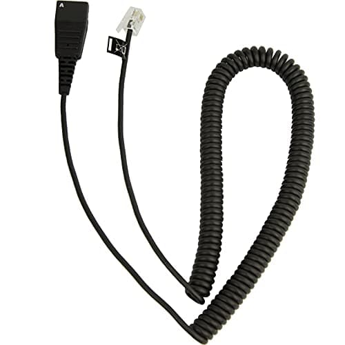Image of Jabra Quick Disconnect to RJ-10 Cable - Black