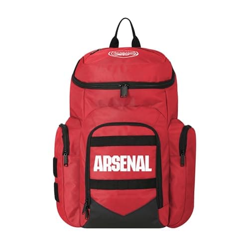 Image of FOCO Officially Licensed Arsenal FC Football Explorer Red Backpack