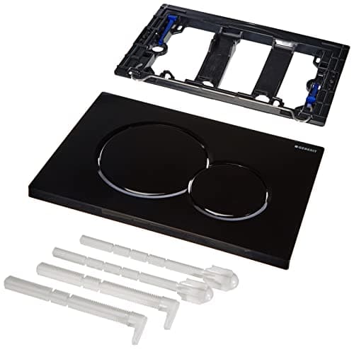 Image of Geberit 115.770. DW. 5 Sigma01 Flush Plate, Plastic Handle, Jet Black RAL9005