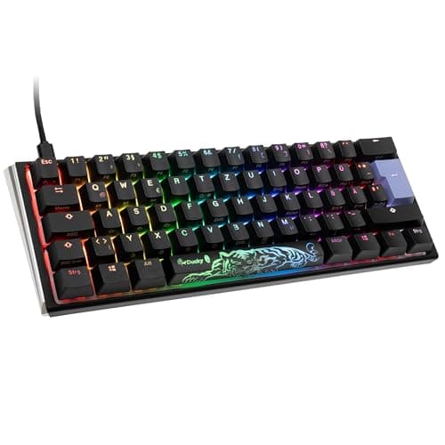 Image of Ducky One 3 Classic Mini clavier USB Allemand Noir, Blanc