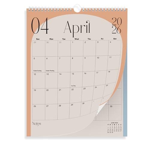 Image of Wall Calendar 2024-2025 Greenery Hanging Calendar - Apr 2024 to Sep 2025 | 13.5 x 11 Inches Monthly Calendar for Wall |18 Months Spiral Twin-Wire Binding Wall Calendar Planner| Large Writing Blocks