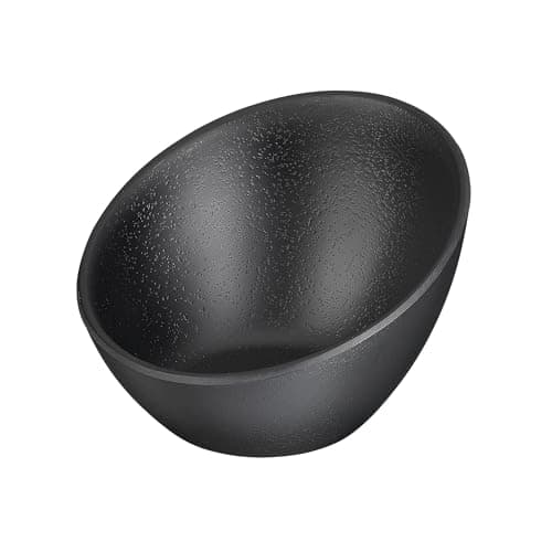 Image of APS Zen Melamine Round Sloped Bowl Black 150ml DA297