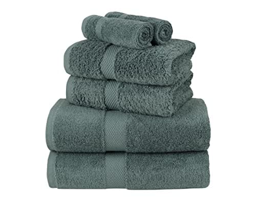 Image of La Maison 100% Egyptian Cotton 600GSM Superior Towel Bale Set Hand Towel Bath Towel 6 Piece Super Soft Everyday Use (Sage Green)