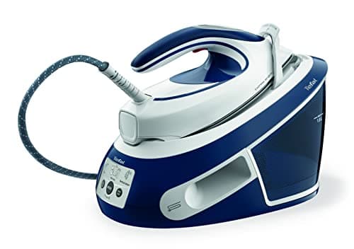Image of Tefal Steam Generator Iron, 2800W, 460g/min Steam Boost, 7.2 Bar Pressure, SV8022 Express Airglide, White & Blue