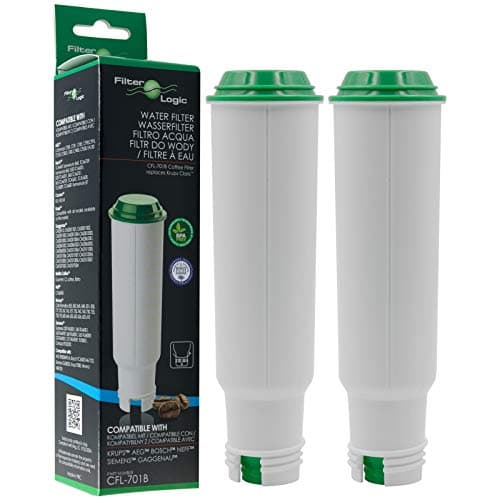 Image of Filterlogic CFL-701B | 2 x Water Filter Compatible with Krups, Nivona, Melitta Fully Automatic Coffee Machines - Replaces F088 Aqua Filter, NIRF-700 Water Filter Cartridge, Pro Aqua Filter Cartridge