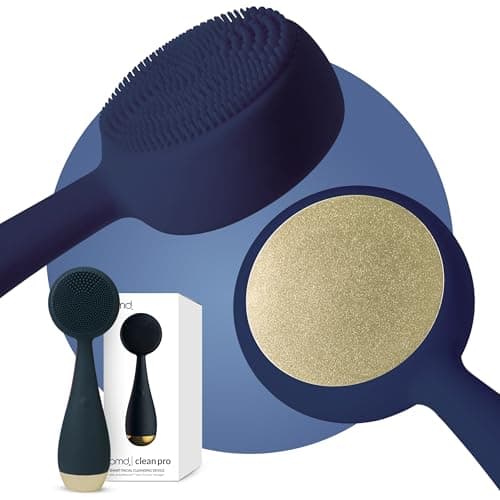 Image of PMD Clean Pro - Smart Facial Cleansing Device with Silicone Brush & ActiveWarmth Anti-Aging Massager - Waterproof - SonicGlow Vibration Technology - Clear Pores & Blackheads - Lift, Firm, & Tone Skin