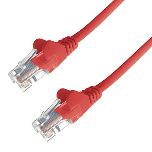 Image of Group Gear 31-0030R 3 m RJ45 UTP CAT 6 24AWG LS0H Stranded Flush Moulded Snagless Network Cable - Red