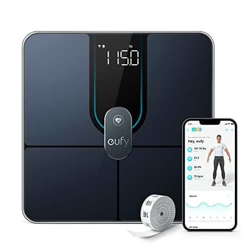 Image of eufy Scales for Body Weight, Digital Bathroom Scales with Wi-Fi Bluetooth, 16 Measurements, Weight, Heart Rate, Body Fat, BMI, Muscle & Bone Mass, 3D Virtual Model, High Accuracy, Smart Scale P2 Pro