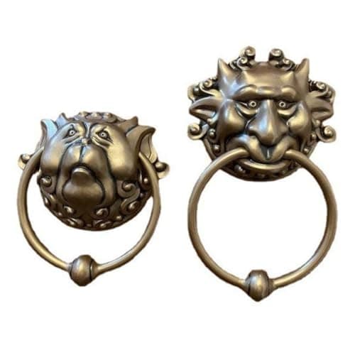 Image of Marran Door Knocker Front Door Knocker 3D Dragon Face Door Knob for Wall Hanging Door Art Deco