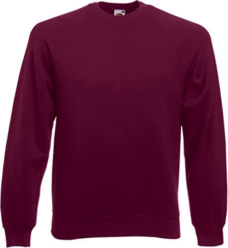 Image of Fruit of the Loom Raglan Sweatshirt 62-216-0 (62-216-0) - burgundy, size: xl