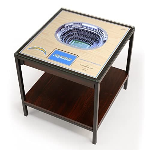 Image of YouTheFan NFL Los Angeles Chargers 25-Layer StadiumViews Lighted End Table - SoFi Stadium