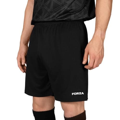 Image of FORZA Men's Goalkeeper Shorts [XS-XXL] | Elite Performance Football Shorts with an Adjustable Fit - Available in 4 Bold Colours (UK, Alpha, XL, Regular, Regular, Black)