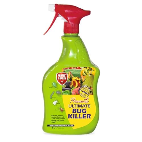 Image of Provanto Ultimate Bug Killer, 1L - Fast Acting Bug Spray with Up To 2 Weeks Protection From Pests, Contact Insecticide for Indoor & Outdoor Plants