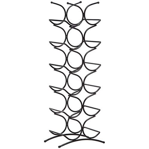 Image of Amazon Basics Wine Rack for 12 Bottles, Black