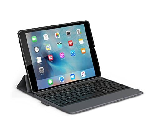 Image of ZAGG ID8MBN-BB0 Messenger Folio case with Keyboard-Apple iPad Pro 9.7", Non-Backlit, Black