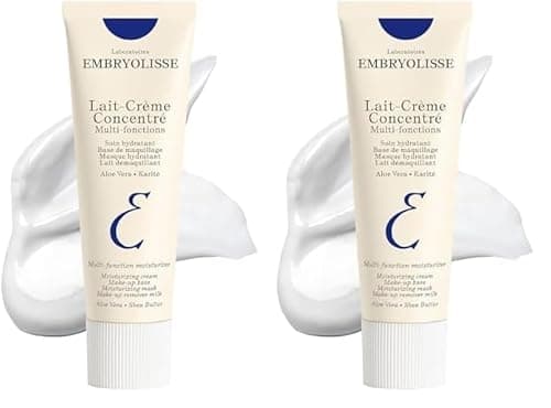 Image of Embryolisse - Lait-Crème Concentré - 3 in 1 Multifunction Moisturiser - Primer, Moisturiser, and Make-up Remover - Moisturises, Nourishes and Repairs the Skin - Satin Finish - 30ml (Pack of 2)