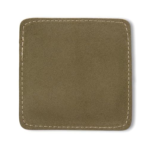 Image of Funky Chalk Square Leather Padded Compact Snooker Pool Cue Towel (Green)