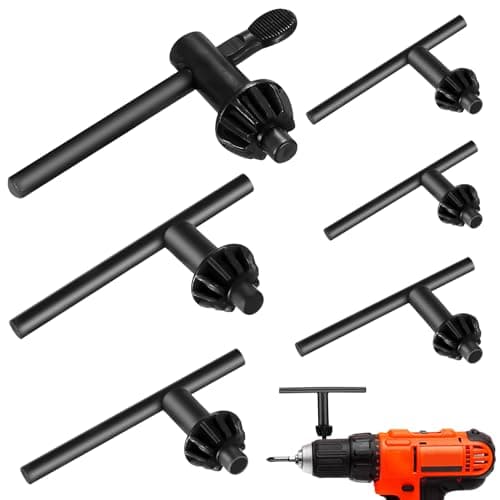 Image of Tenbrachian 6 Pcs Drill Chuck Key Set, Replacement Drill Chuck Key Wrench Set, Universal Impact Hand Press Wrench Chucks, for 4mm 6mm 10mm 13mm 16mm 20mm Drills Chucks