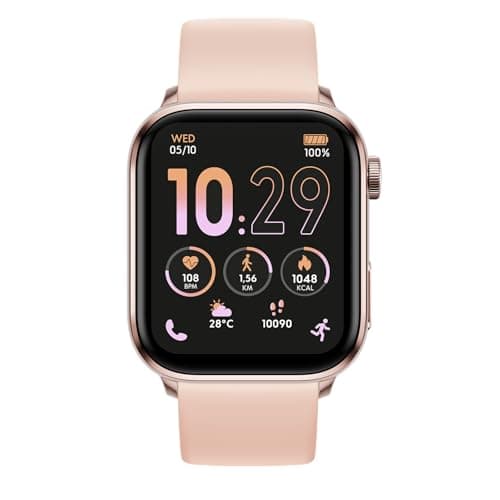 Image of ICE-WATCH - ICE smart 3.0 Rose gold Nude 1.78 AMOLED GPS - Rectangular rose-gold woman's watch with silicone strap - 024303 (1.78 inch)
