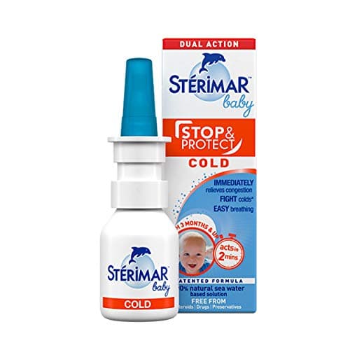 Image of Sterimar Baby Stop & Protect Cold Relief, 100% Natural Sea Water Nasal Spray, 15 ml