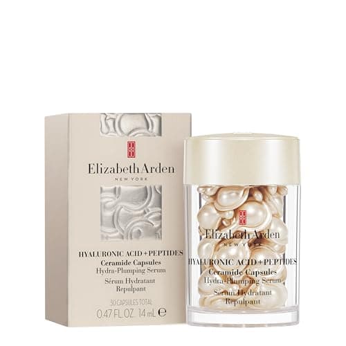 Image of Elizabeth Arden - Hyaluronic Acid + Peptides Ceramide Capsules, Hydrating & Plumping Peptide Serum with Size-Shifting HA, Silky Lightweight Formula for Smoother, Plumper Skin, For All Skin Types