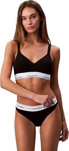 Image of Calvin Klein Women’s Lift Bralette with Logo Band, Black (Black), S