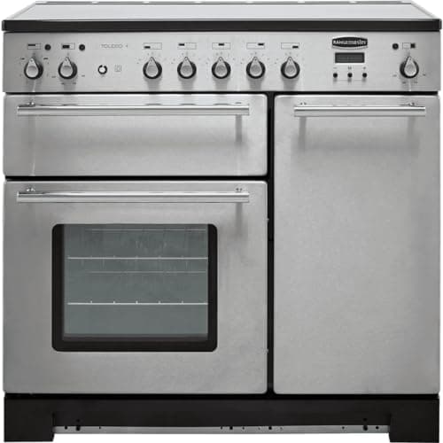 Image of Rangemaster Toledo + TOLP90EISS/C 90cm Electric Range Cooker with Induction Hob - Stainless Steel - A/A Rated