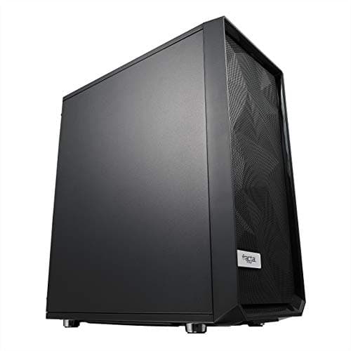 Image of Fractal Design Meshify C - Compact Mid Tower Computer Case - Open ATX Layout- High Performance Airflow/Cooling - 2x Fans included - PSU Shroud - Modular interior - Water-cooling ready - USB3.0 - Black