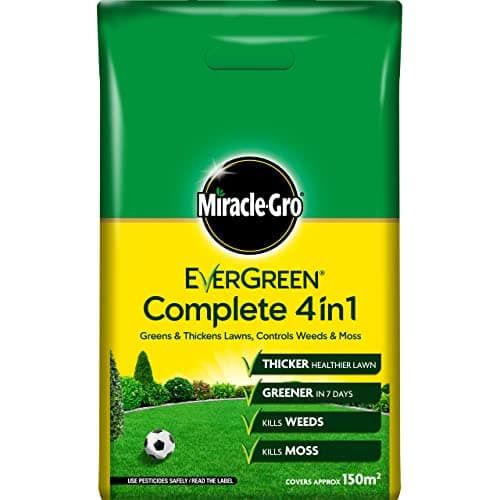 Image of Miracle-Gro Evergreen Complete 4 in 1 Lawn Food-150 m2 (New 'Easy Carry' Bag), Lawn food, Weed & Moss Control